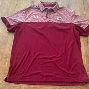 Under Armour HeatGear Short Sleeve Polo Boston College Size Large